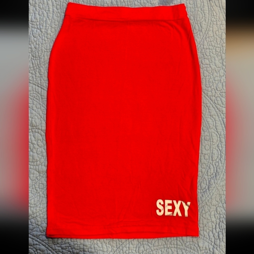 Elegant Red Women's Skirt
